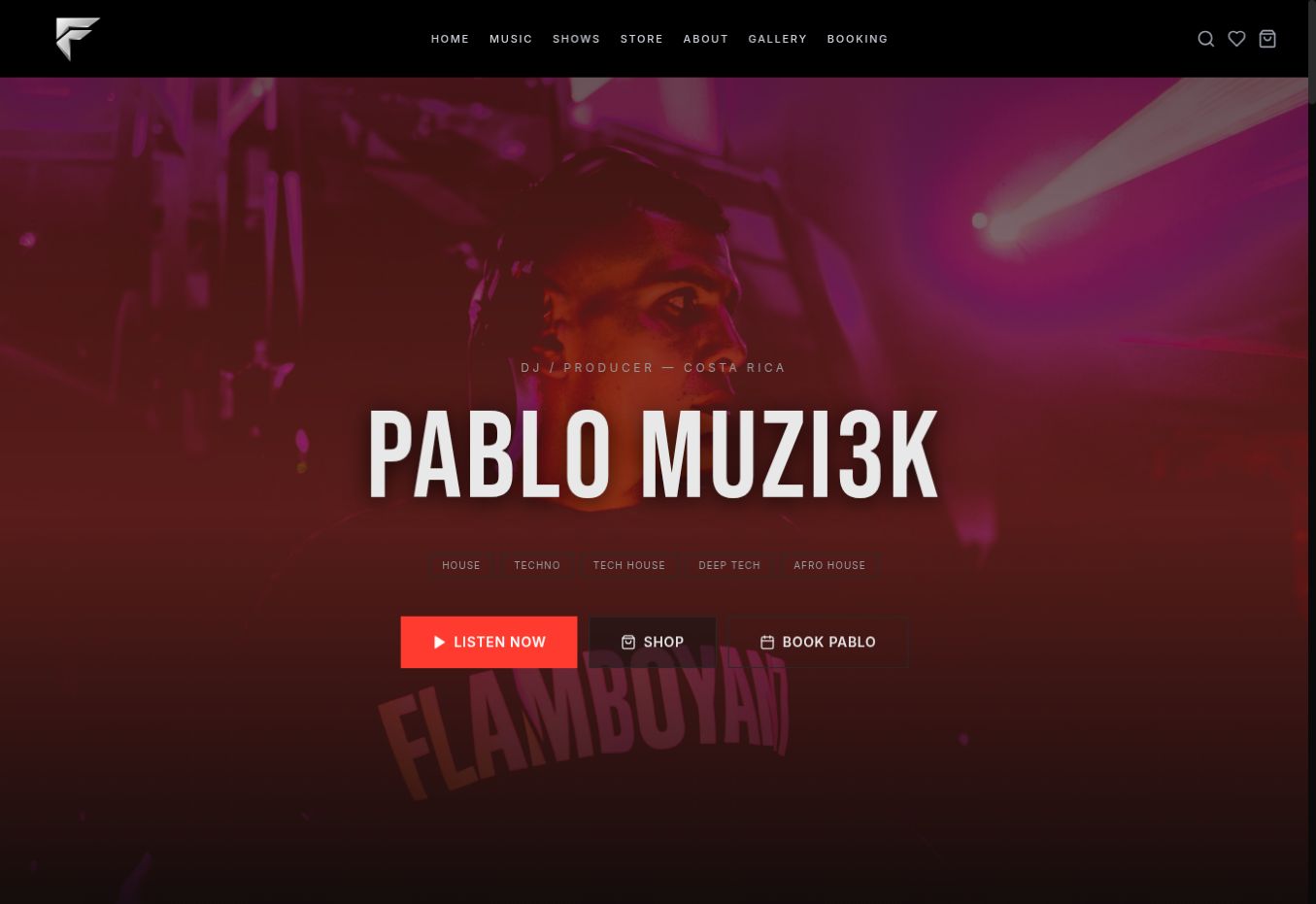 Captura del sitio de Pablo Muzi3k